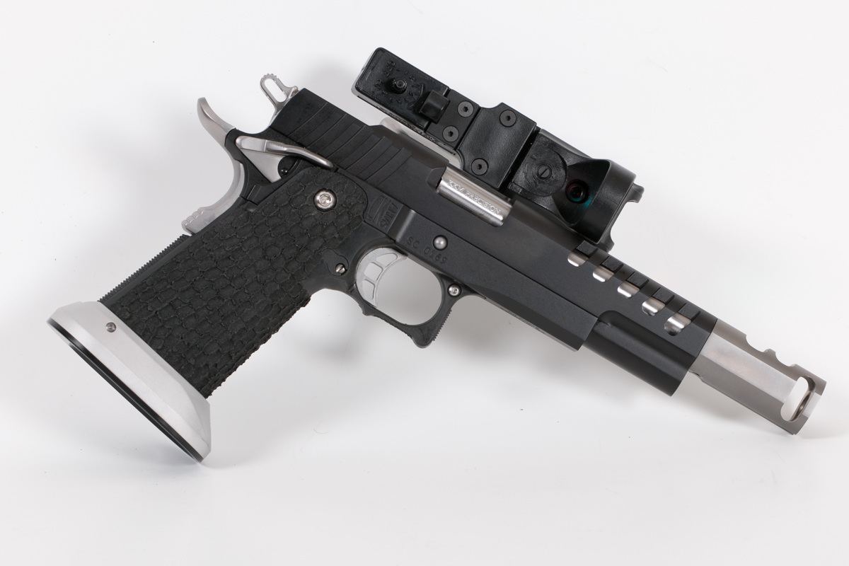 CK Arms Thunder Open Gun Slide Ride 9mm Black/Silver Controls 90 Degree