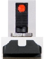 Warren Tactical Glock Plain Rear with Fiber Optic Front-Mix