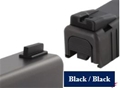 Dawson Precision Glock 43 Black Rear/Black Front Carry Fixed Sight Set
