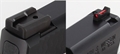 Dawson Precision S&W M&P Shield Fixed Charger Sight Set - Black Rear & Fiber Optic Front
