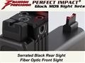 Dawson Precision Glock MOS Fixed Co-Witness Sight Set - Black Rear & Fiber Optic Front