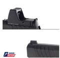 Dawson Precision Red Dot Adapter Plate & Front Sight Combo for Staccato HD w/ Trijicon RMR, ECO