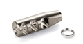 JP 3-Port Compensator 1/2-28 TPI .750 OD .281 Exit Polished Titanium