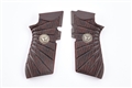 Wilson Combat EDC X9 Grips, Black Cherry G10, Aggressive Starburst Pattern