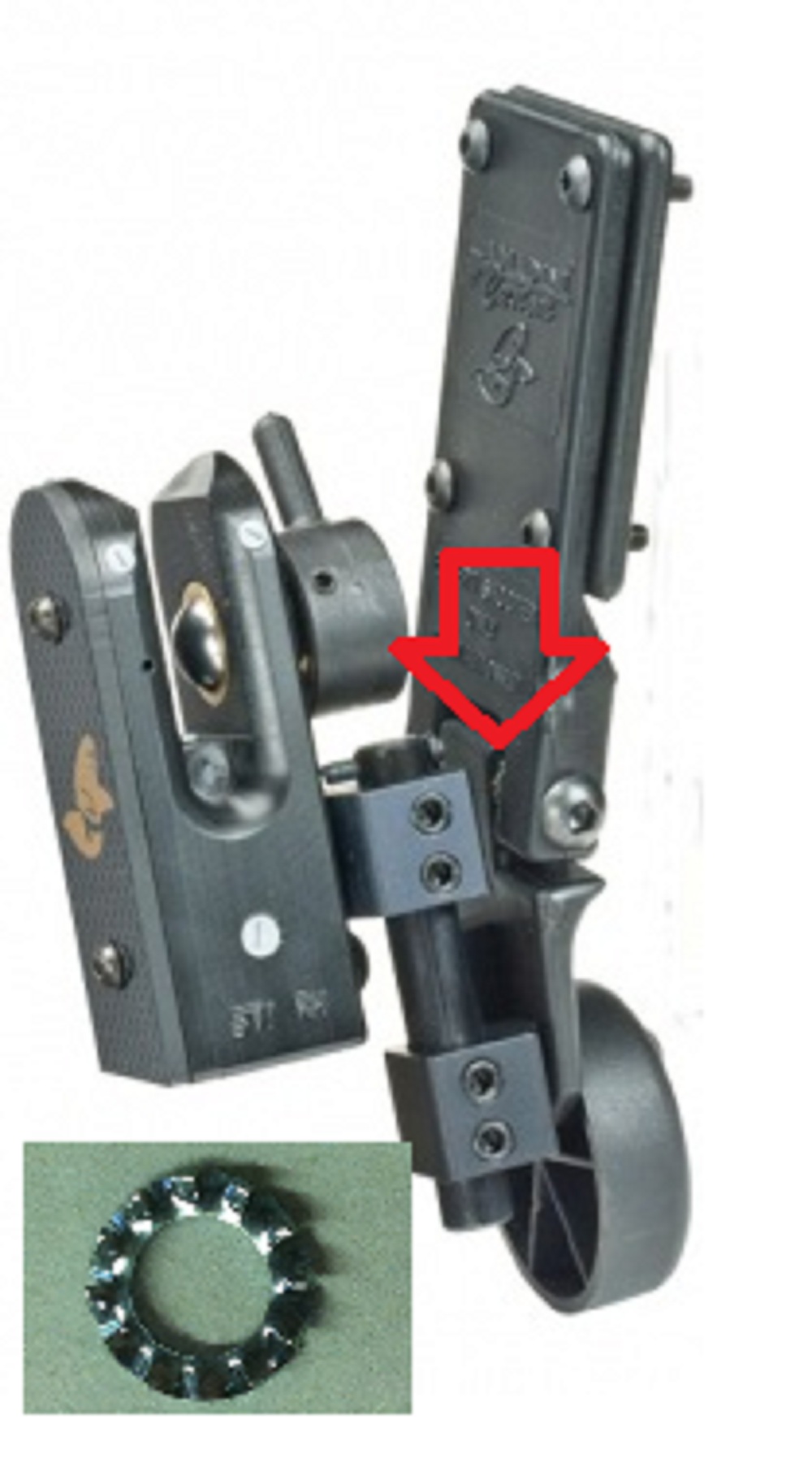 Super Ghost Holster Belt Attachment Lock Washer