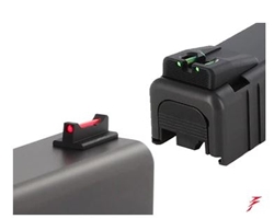 Dawson Precision Glock 43 Fiber Optic Rear/Fiber Optic Front Carry Fixed Sight Set