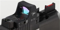 Dawson Precision Glock Gen5 G17/G19 MOS Fixed Co-Witness Sight Set (For Trijicon RMR and similar red dot scopes)