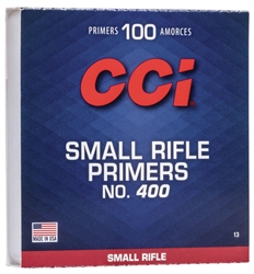 CCI #400 Standard Rifle Primer Small Rifle *In store Pick Up Only