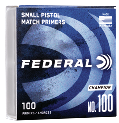 Federal Small Pistol Primers *In store Pick Up Only
