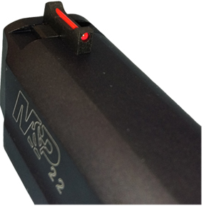 Dawson S&W M&P .22 Fiber Optic Inserted Front Sight .160 Tall x .125 Wide, Ramped