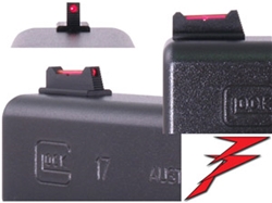 Dawson Fiber Front Glock Sight .280 tall/ .105 Ramped