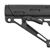 Hogue AR-15/M-16 OverMolded Collapsible Buttstock - Fits Mil-Spec Buffer Tube - Black Rubber