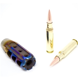 CODA Fury Titanium Compensator for .308- Flame Anodized