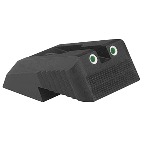 Kensight (DFS) 1911 Sights Fixed Rear Tritium Combat Sight, Night Sights, Serrated Blade - Fits Novak LoMount Sight Dovetail Cut