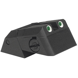 Kensight (DAS) 1911 Sights Adjustable Rear Combat Tritium Night Sights, Serrated Blade - Fits Novak LoMount  Sight Dovetail Cut
