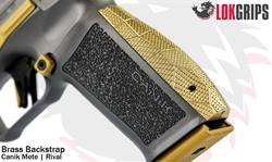 LOK Canik Mete | Rival Backstrap - Brass Aggressive Gridlock