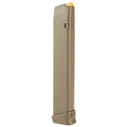 Glock Magazine 9mm Model 17/34, 33rd Flat Dark Earth