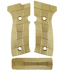 LOK Grips Sig Sauer P320 AXG GridLOK Grips and Backstrap Combo - Brass