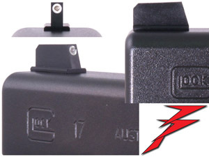 Dawson Tritium Glock Front Sights .185Tx.125W 