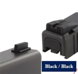 Dawson Precision Glock 42 Black Rear/Black Front Carry Fixed Sight Set