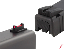 Dawson Precision Glock Gen5 G17/G19 Carry Fixed Sight Set Black Rear/FO Front