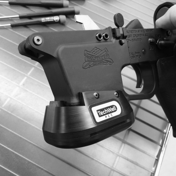 PSA Micro Dagger Aluminum Magwell - Black, Works With Factory Mags