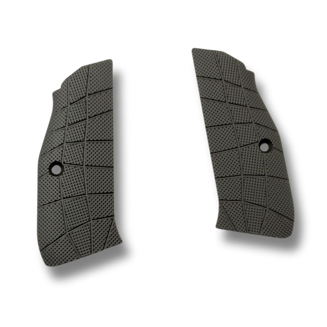 LOK Grips CZ Shadow 2 Thin Grid LOK Aggressive Black Cerakote