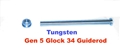 CARVER Tungsten Guide Rod Uncaptured Glock Gen 5 G34/35